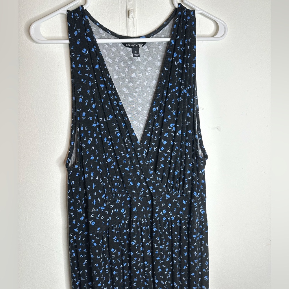 41 Hawthorn Black Floral Tank Maxi Dress